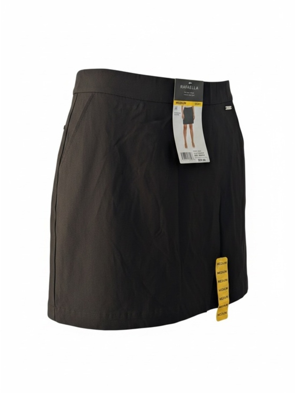 Rafaella Black Women's Skort with Pull-On Waist